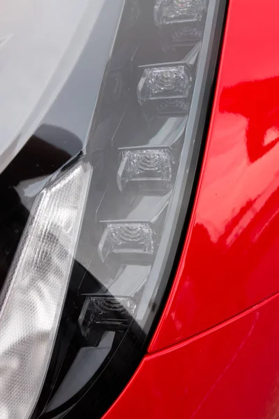 Sports car headlight — Stock Photo, Image