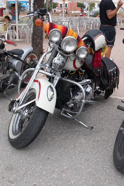 Szczegóły błyszczący motocykl — Zdjęcie stockowe