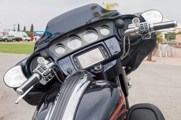 Мотоцикл блискучі деталі — стокове фото