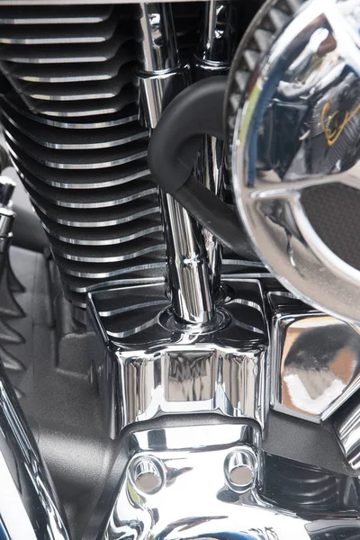 Motorfiets shiny details — Stockfoto