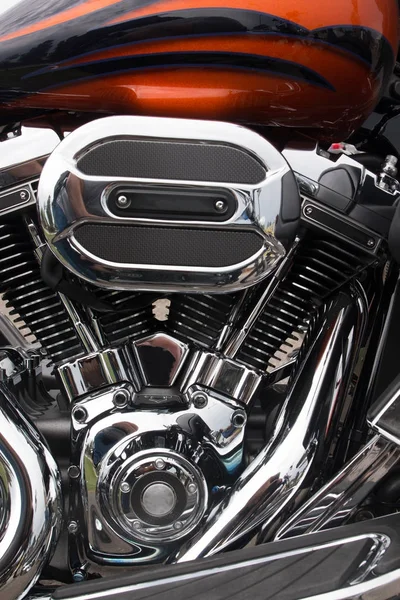 Motorfiets shiny details — Stockfoto