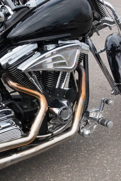 Detalles brillantes motocicleta — Foto de Stock