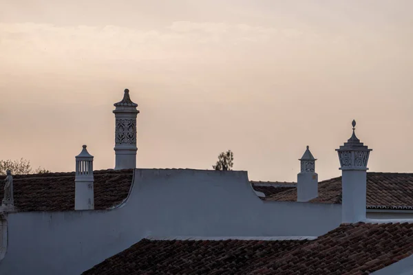 Typical Algarve chimneys — Stock Photo, Image