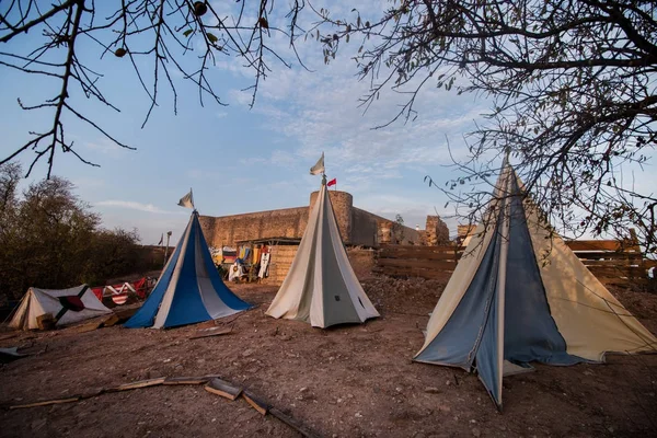 Medieval camp site — Stock Photo, Image