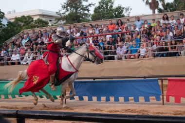 At ile Ortaçağ savaşçı