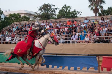 At ile Ortaçağ savaşçı