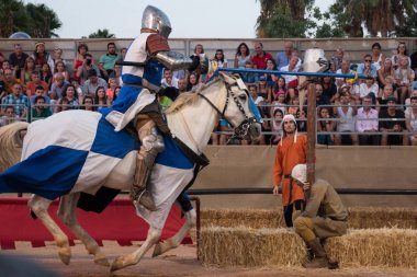 At ile Ortaçağ savaşçı