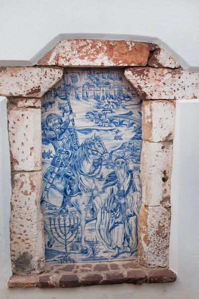 Произведения искусства Азулехо в Силвесе — стоковое фото