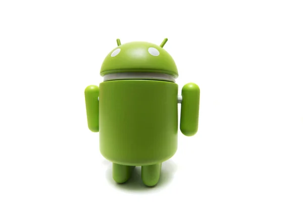 Groene android robot — Stockfoto