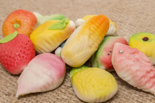 Doces frutados portugueses tradicionais — Fotografia de Stock