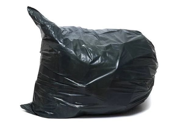 Green trash bag — Stock Photo, Image