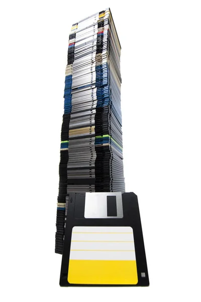 Pile of floppy disks — Stock Photo, Image