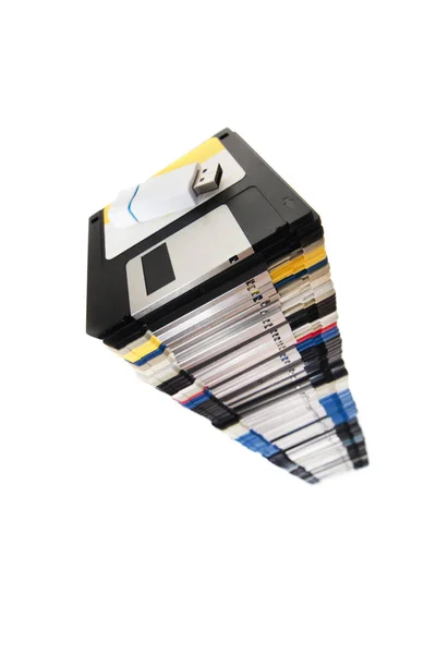 Pile of floppy disks — Stock Photo, Image