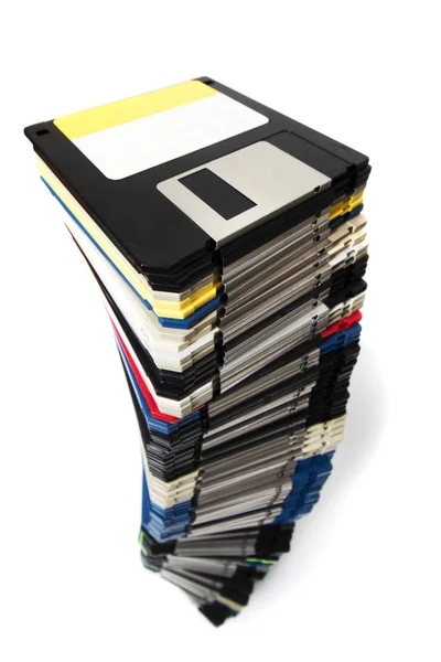 Pile of floppy disks — Stock Photo, Image