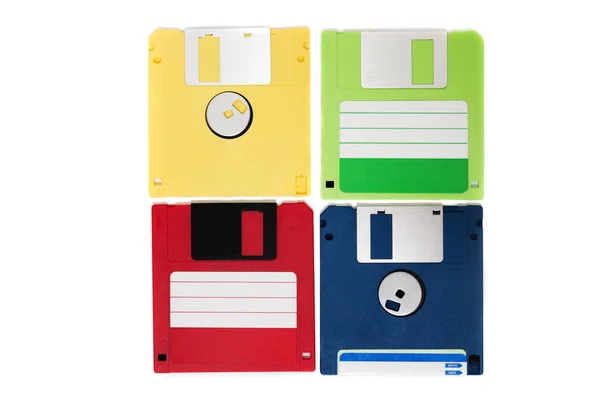 Kleurrijke diskettes — Stockfoto