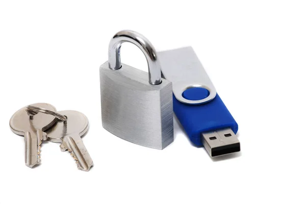Usb disk security concept — Stock Photo, Image