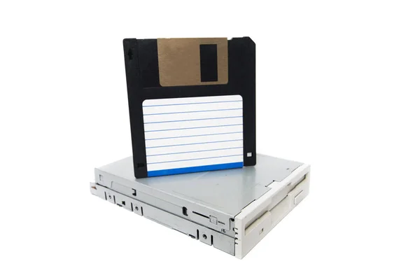 Computer floppy drive — Stock Photo, Image