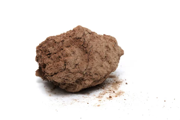 Red chunk of barren clay — Stock Photo, Image