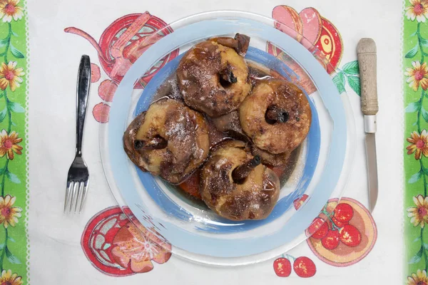 Oven baked apples — Stock Photo, Image