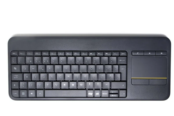 Ізольованою клавіатурою чорний — стокове фото