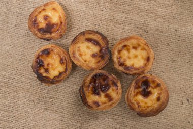 Ünlü Portekizce pasta tart yumurta
