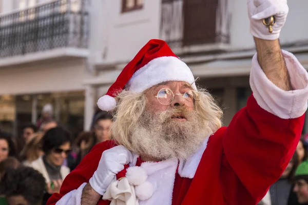 Desfile de personagens de Natal — Fotografia de Stock