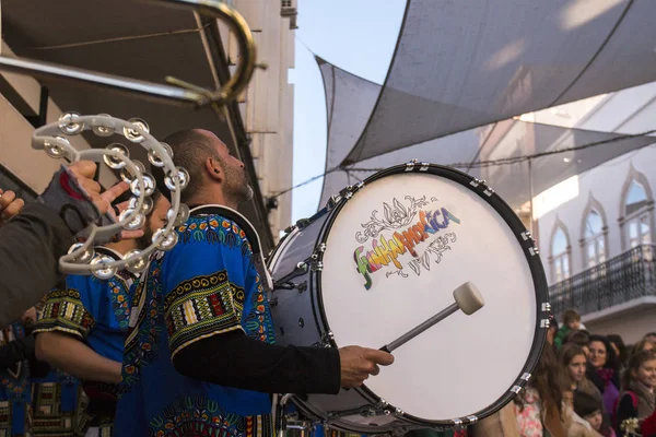 Navidad banda de música callejera — Foto de Stock