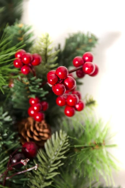 Typowy Boże Narodzenie girlanda dekoracyjne — Zdjęcie stockowe