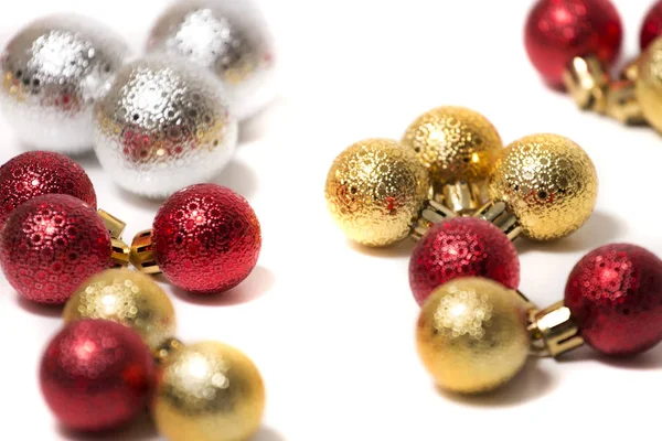 Group of colorful christmas balls — Stock Photo, Image