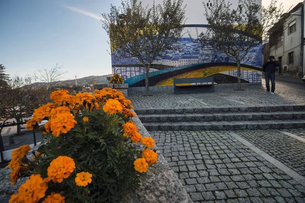 Monchique azulejo taideteos — kuvapankkivalokuva