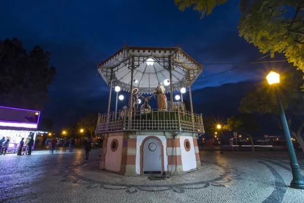 Gazebo de Noël dans la ville de Faro — Photo