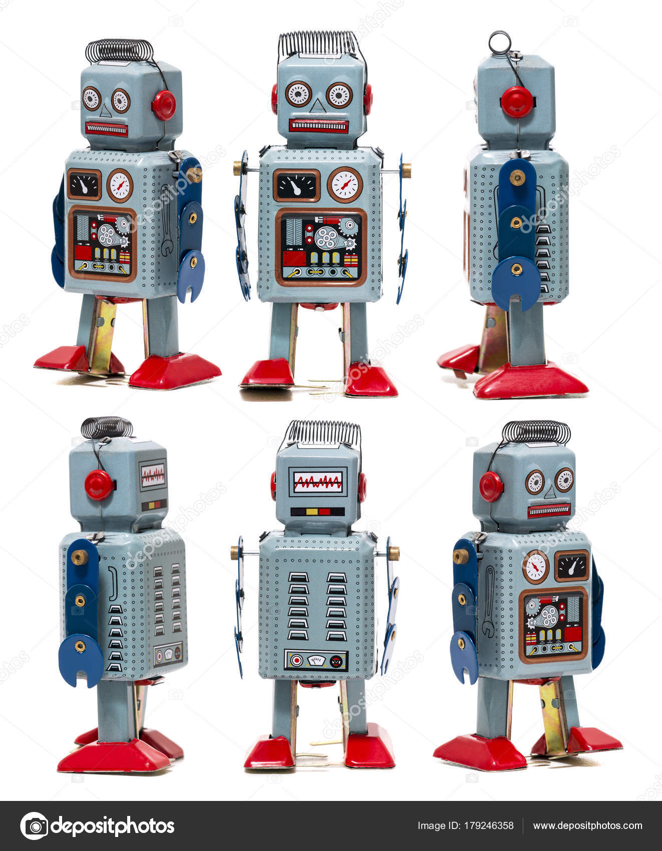 vintage tin robot
