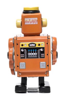 Vintage teneke robot oyuncak