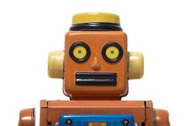 Vintage teneke robot oyuncak