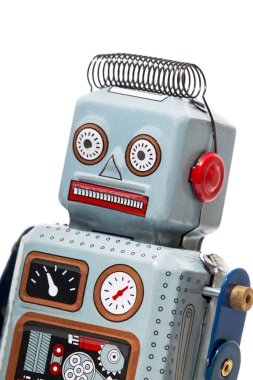 Vintage teneke robot oyuncak