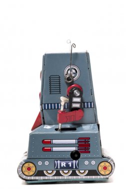 Vintage teneke robot oyuncak