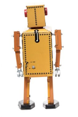 Vintage teneke robot oyuncak