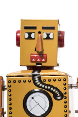 Vintage teneke robot oyuncak