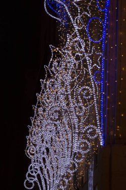 Binalara Noel süslemeleri