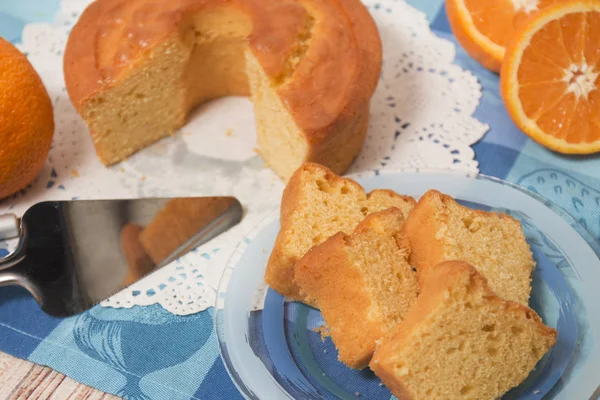 Pastel de naranja casero — Foto de Stock