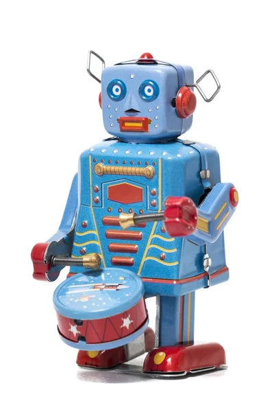 Vintage juguete robot de lata — Foto de Stock