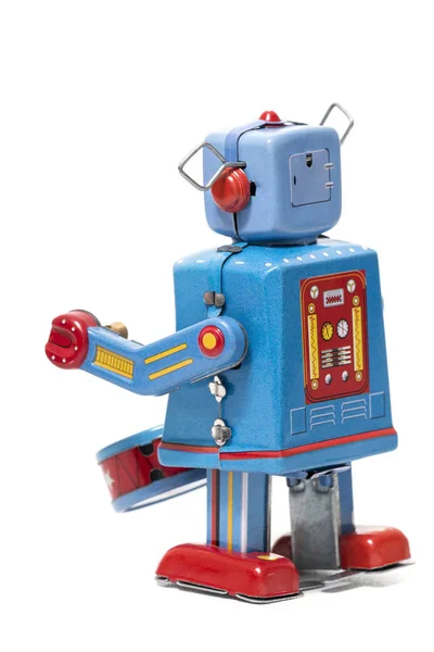 Vintage juguete robot de lata — Foto de Stock