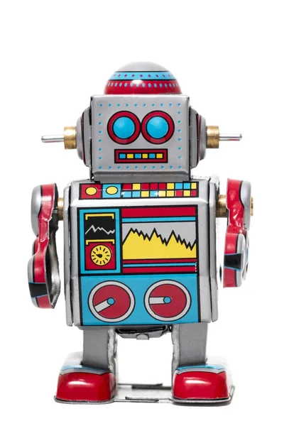 Vintage tin robot toy — Stock Photo, Image