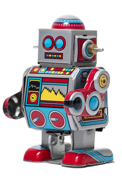 Vintage tin robot toy — Stock Photo, Image