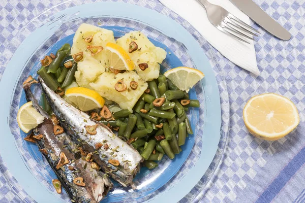 Farinha de peixe de cavala portuguesa — Fotografia de Stock