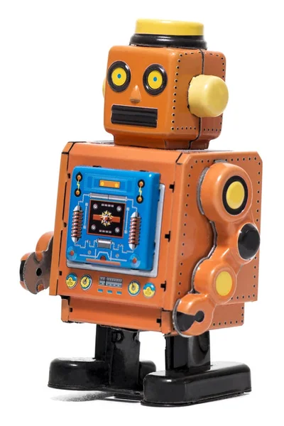 Vintage plåtburk robot leksak — Stockfoto