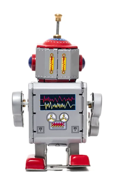 Vintage teneke robot oyuncak — Stok fotoğraf