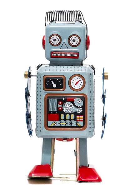 Vintage teneke robot oyuncak