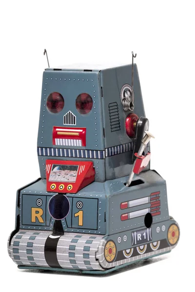 Vintage juguete robot de lata — Foto de Stock