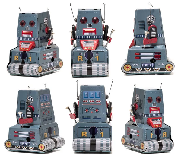 Vintage tin robot toy — Stock Photo, Image